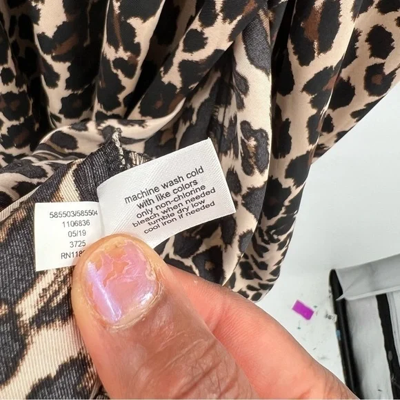 Lane Bryant brown animal print dress size 18 - Picture 7 of 9